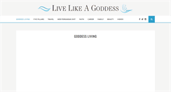 Desktop Screenshot of livelikeagoddess.com